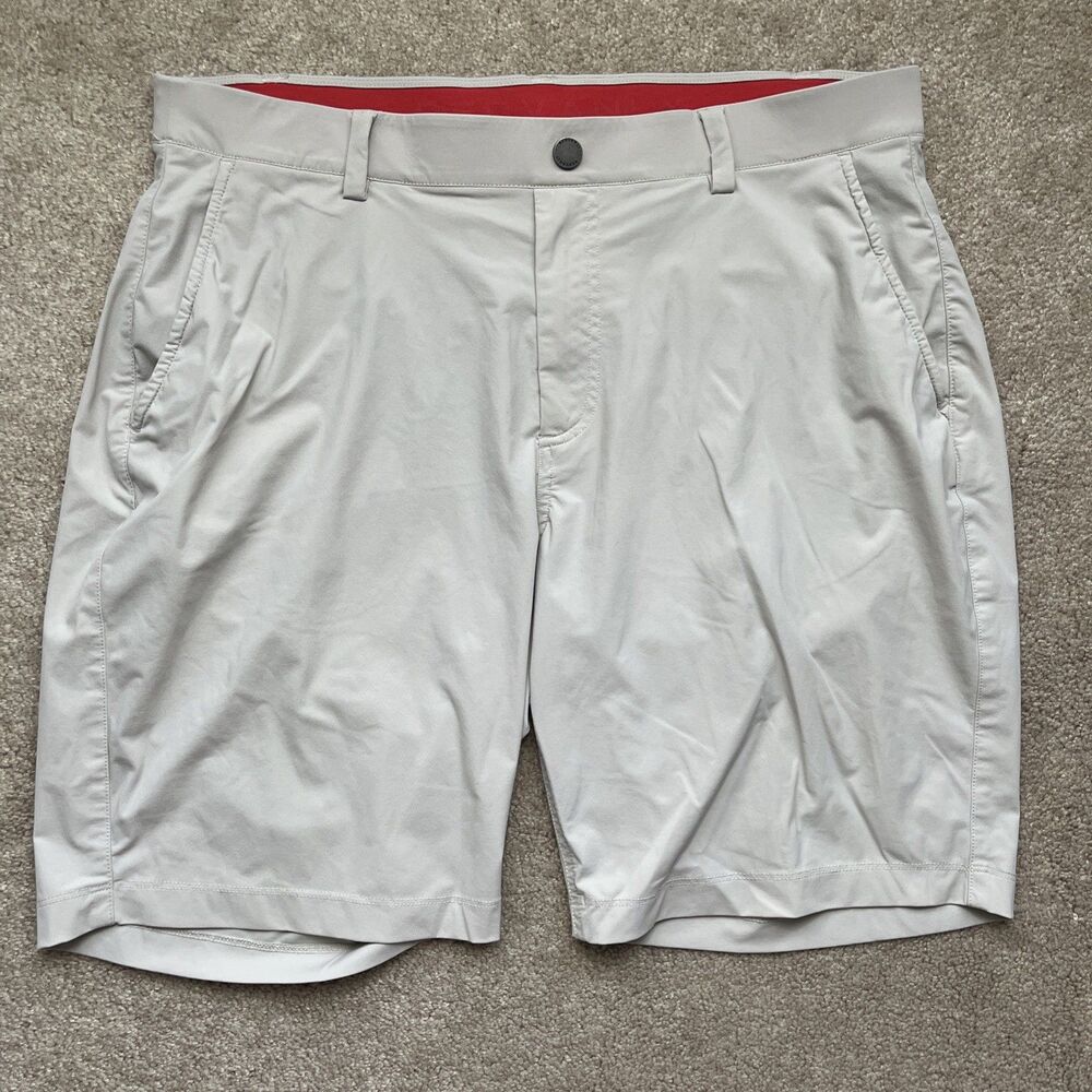 Redvanly Shorts Men Large Khaki Performance Golf Hanover Stretch Pull On Comfort